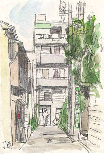 苅宿の風景・水彩画 3