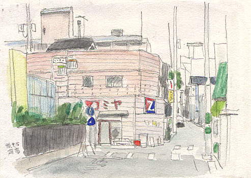 苅宿の風景・水彩画 6