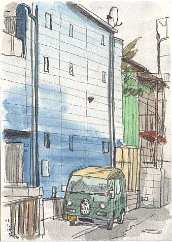 苅宿の風景・水彩画 8